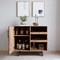 Merrick Lane Aloise Bar and Sideboard with Storage Cabinet, Hanging Stemware Holders and Bottle Storage
